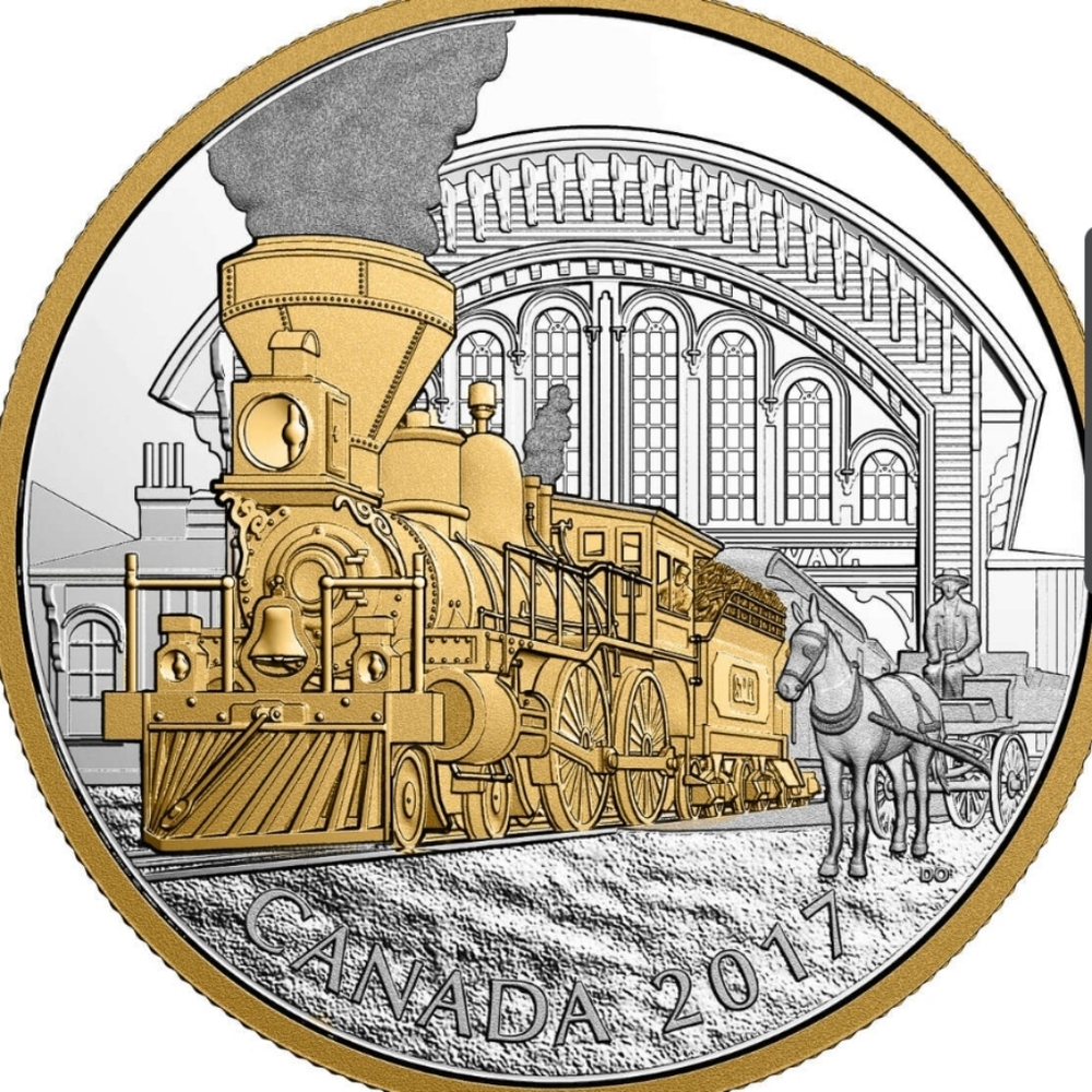 RCM 2017 $20 Locomotives Across Canada Coins
